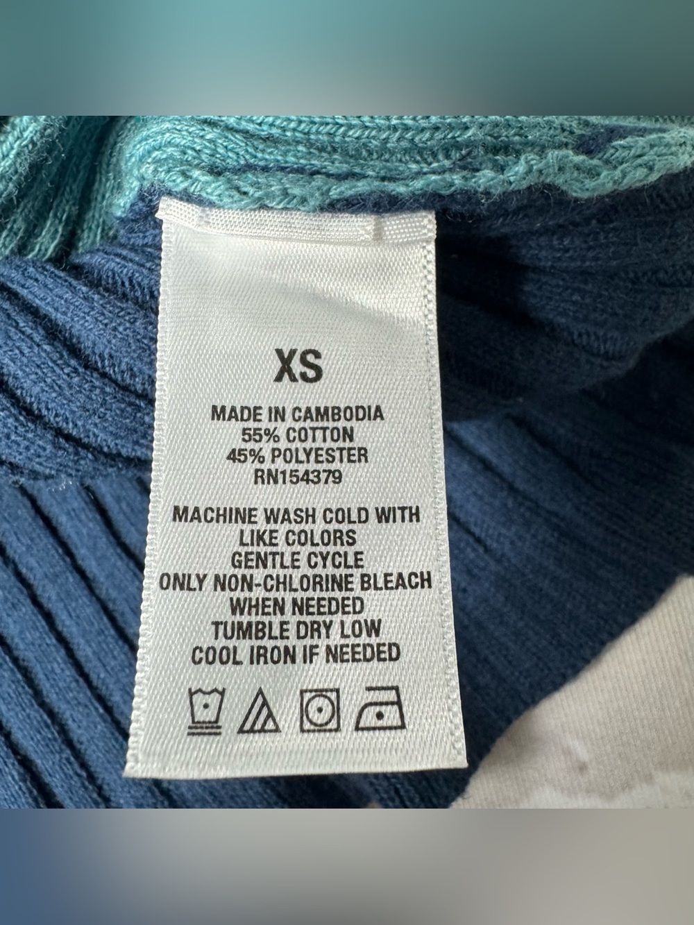 Aeropostale Colorblocked Ruffle Button-Up Ribbed Knit Cropped Tank Top Size XS - Picture 8 of 9